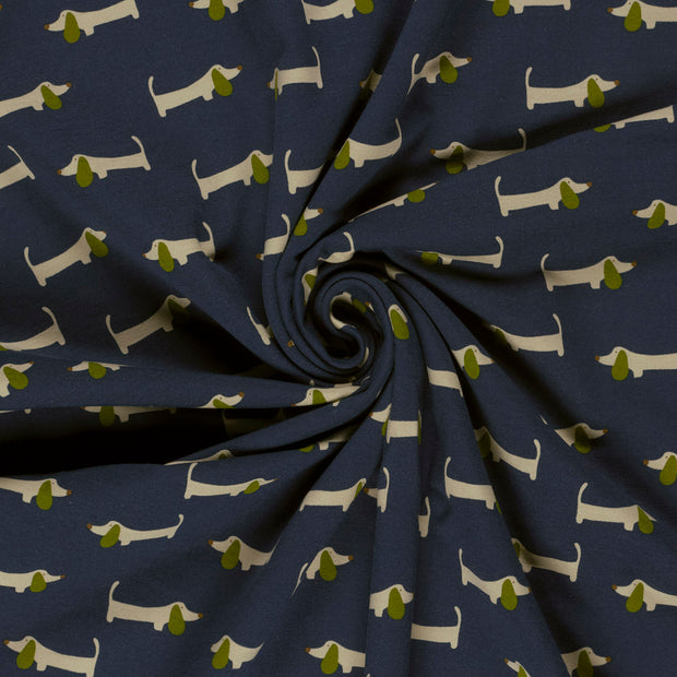  tissu Bleu Marine imprimé 