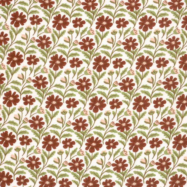 Double gaze tissu Blanc cassé mat 