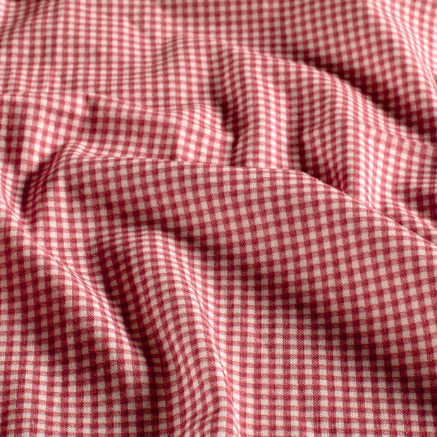 Cretonne fabric Checks Pink
