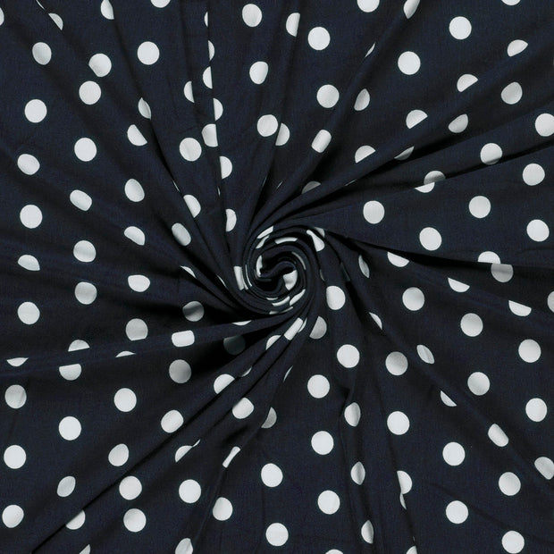 Viscose Vortex Jersey fabric Black printed 