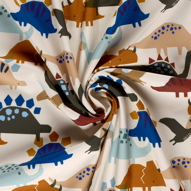 Softshell fabric Beige digital printed 