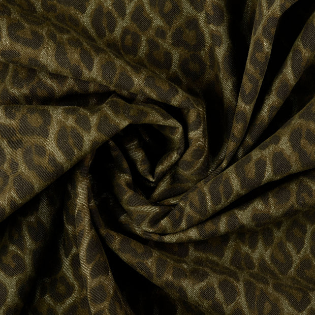 Denim fabric Olive Green 
