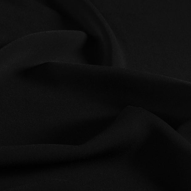 Crepe fabric Unicolour Black