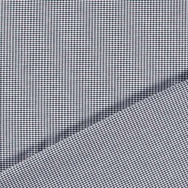 CO Popeline fabrik marine garngefärbt 