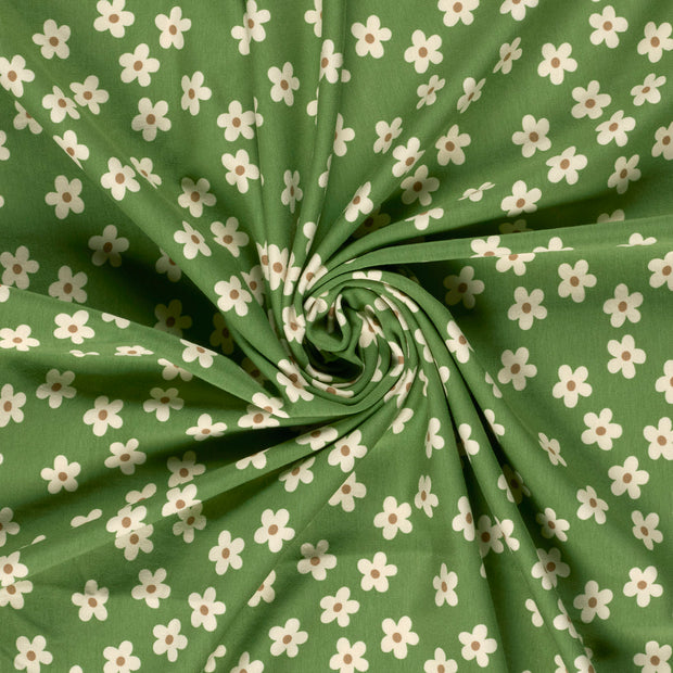  tissu Vert Olive imprimé 