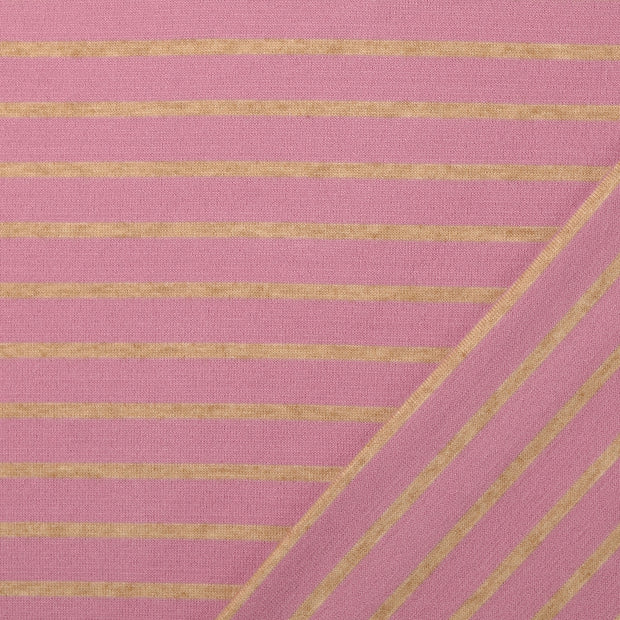 Heavy Knit fabrik Rosa Jacquard 