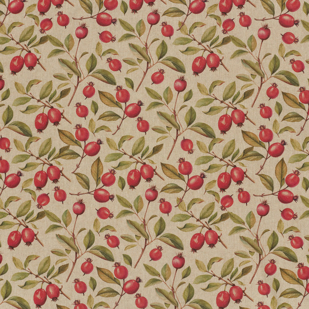 Linen Look fabric Red matte 