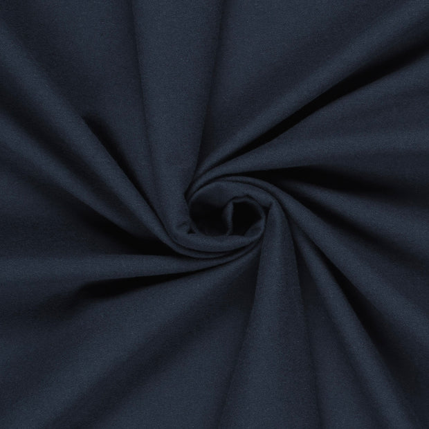 Flannel fabric Unicolour Navy