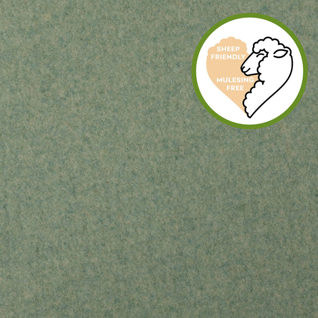 Chiffon en laine tissu Unicolore Menthe