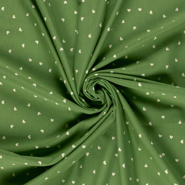  fabric Olive Green printed 