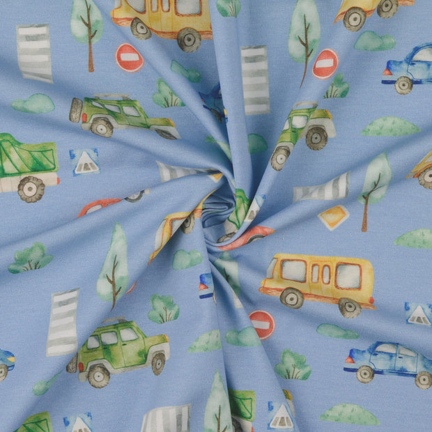 Cotton Jersey fabric Light Blue 
