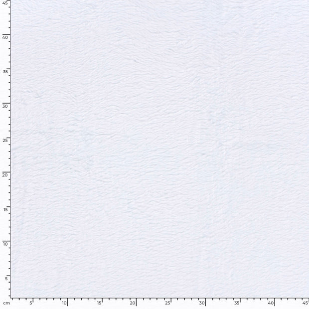 Teddy tissu Unicolore Blanc