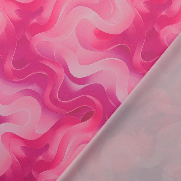 Jersey de Polyester tissu Rose imprimé numérique 
