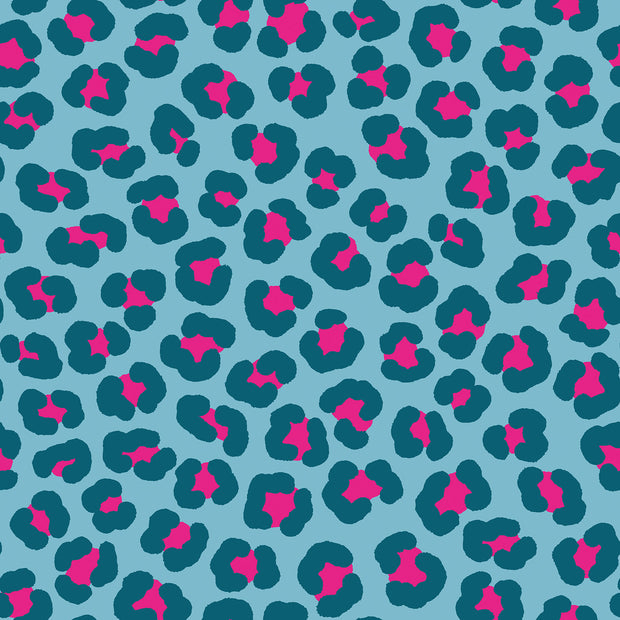 Aqua Protect (waterproof) fabric Leopards Aqua