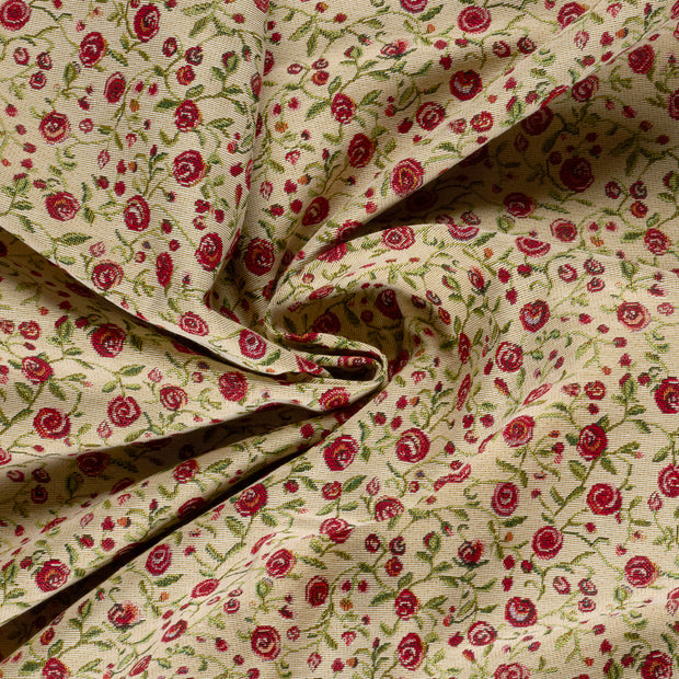 Gobelin tissu Rouge jacquard 