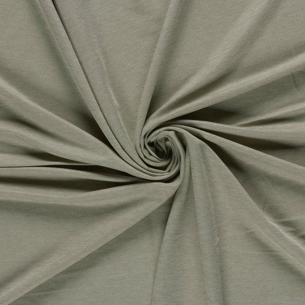 Viscose Jersey fabrik Khaki-Grün 