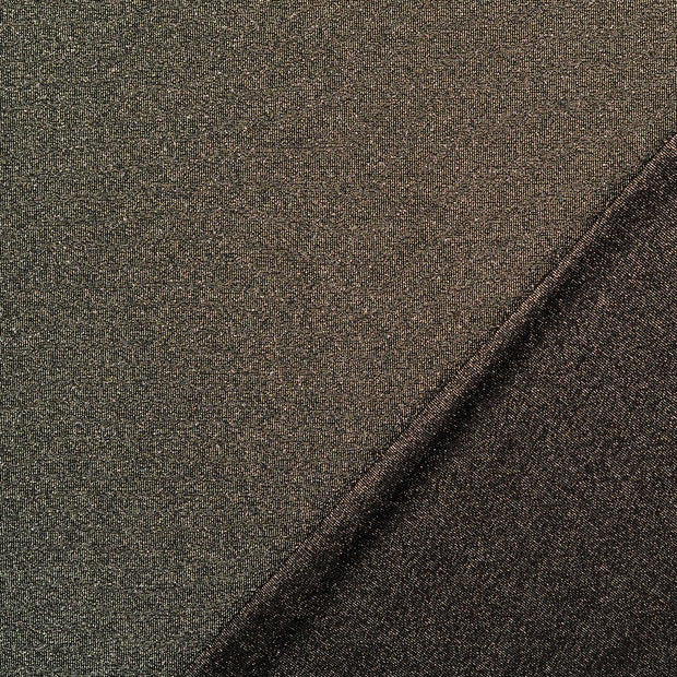 Jersey de Coton tissu argent Lurex 