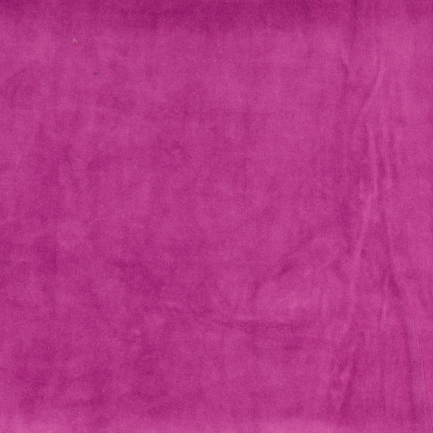 Velours fabric fuchsia 