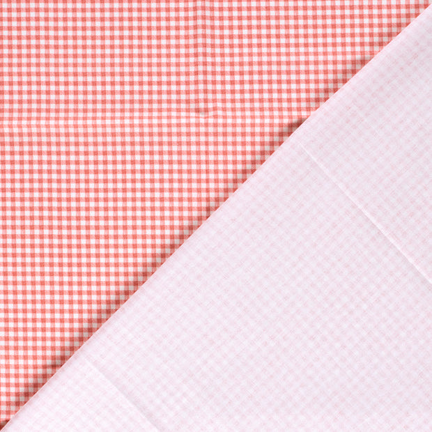 Cretonne fabric Checks digital printed 