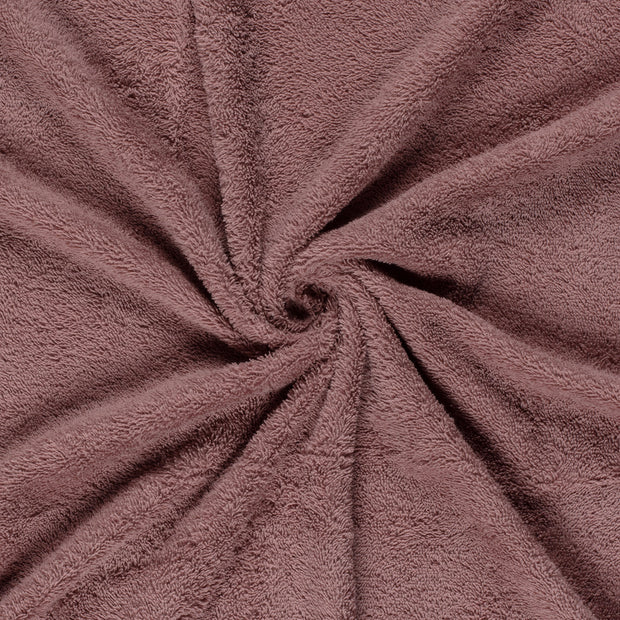 Terry Towelling fabric Old Pink 