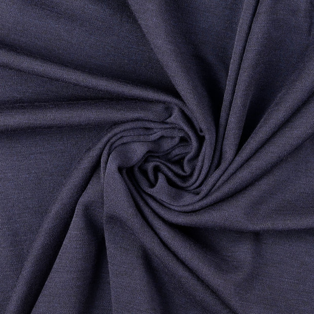 Chiffon en laine tissu Bleu Marine 