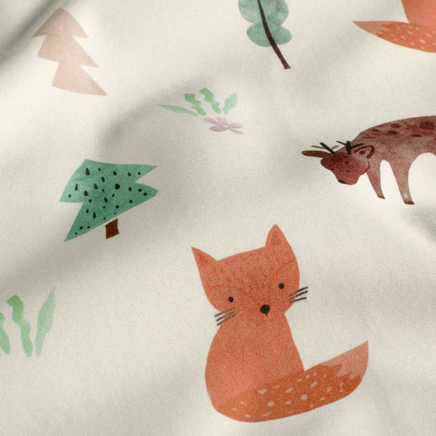 Softshell fabric Animals Beige