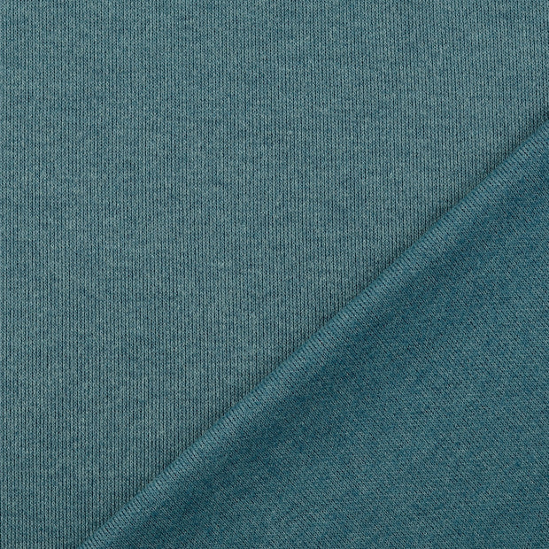 Heavy Knit fabric petrol dyed 