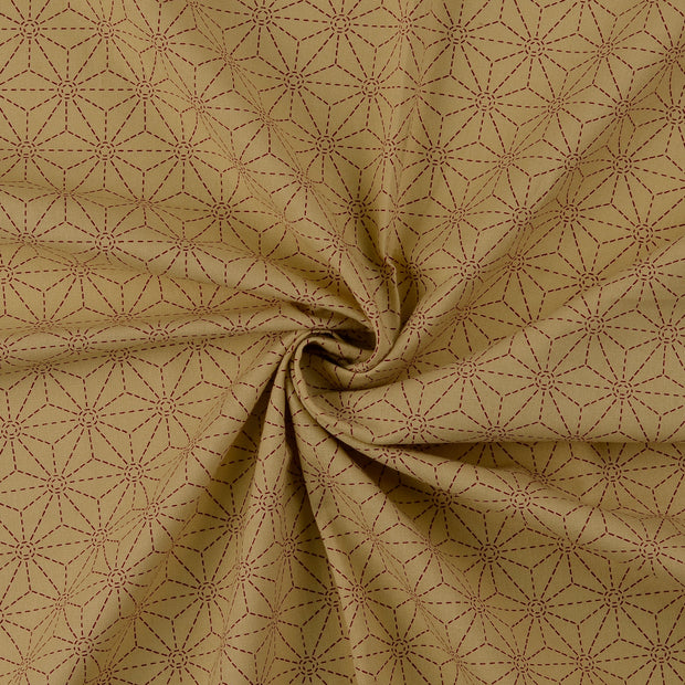 Cotton Poplin fabric Bordeaux 