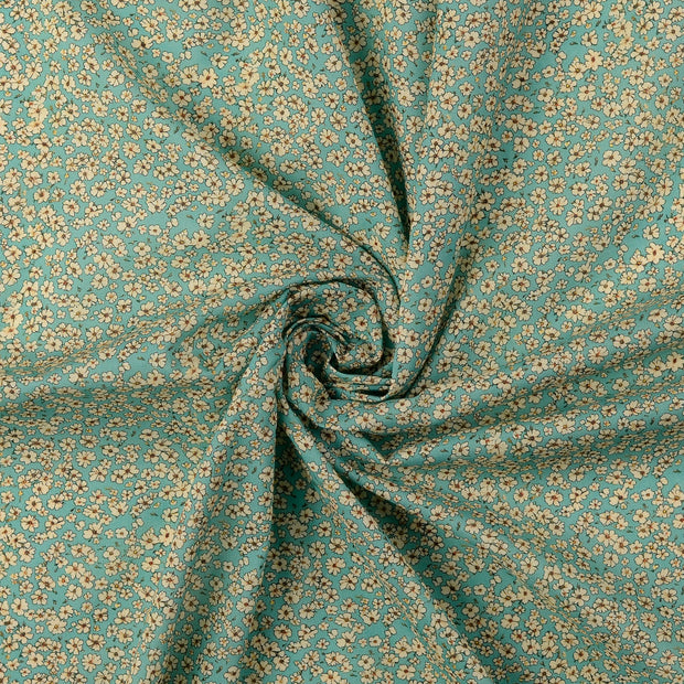 Voile tissu turquoise 
