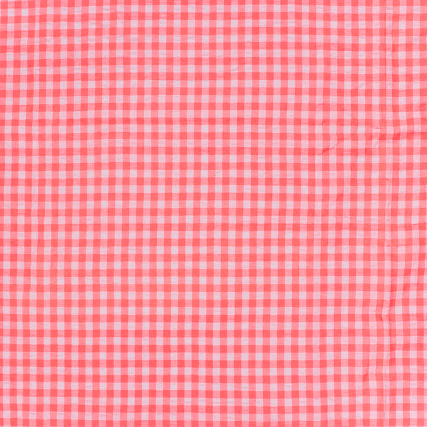 Seersucker fabric Neon Fuchsia 