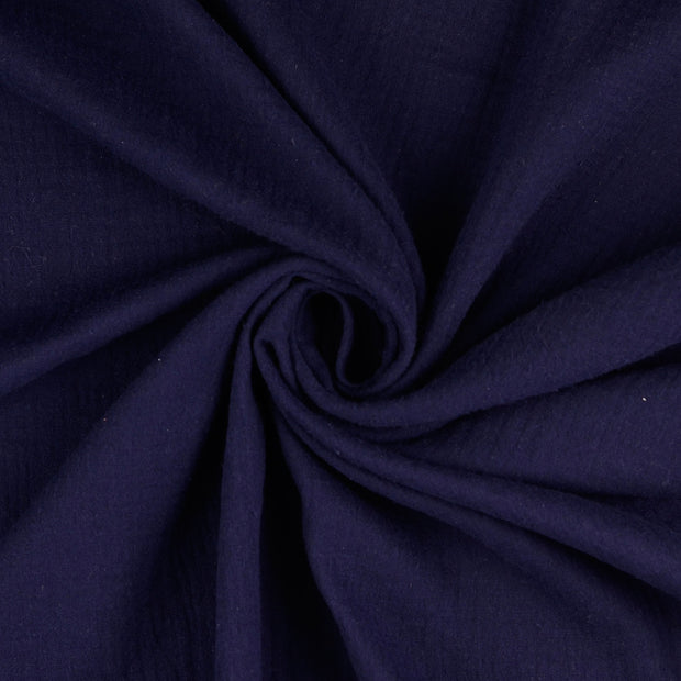 Muslin fabric navy 