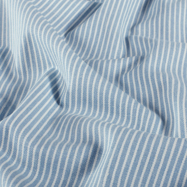 Denim fabric Stripes Light Blue
