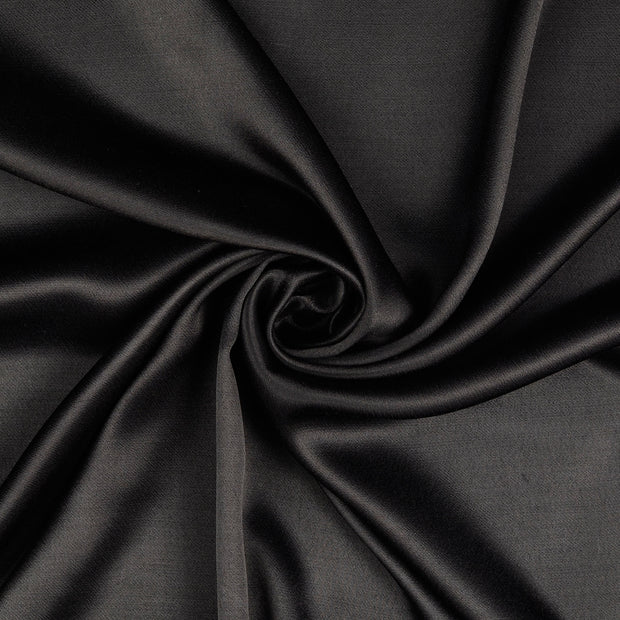 satin fabric black 