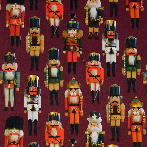 French Terry geraut fabrik Weihnachten pflaume