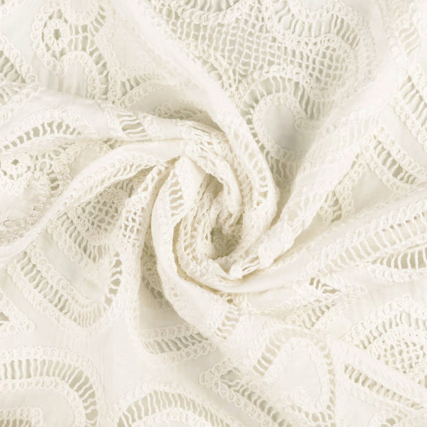 Lace fabric white 