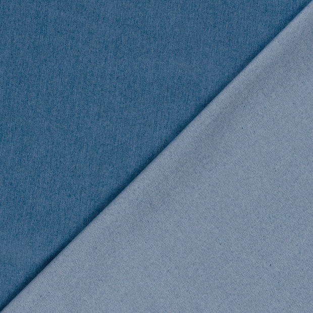 Denim Stretch fabric Unicolour pre-washed 