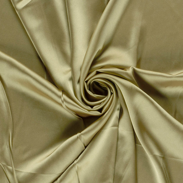 Satin fabrik Taupe Grau 