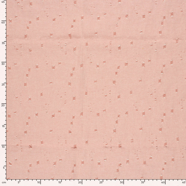 Jeans tissu Unicolore Vieux rose