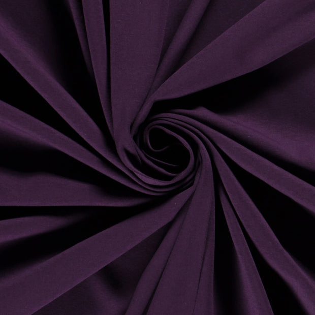 Jersey fabric Unicolour Carbon