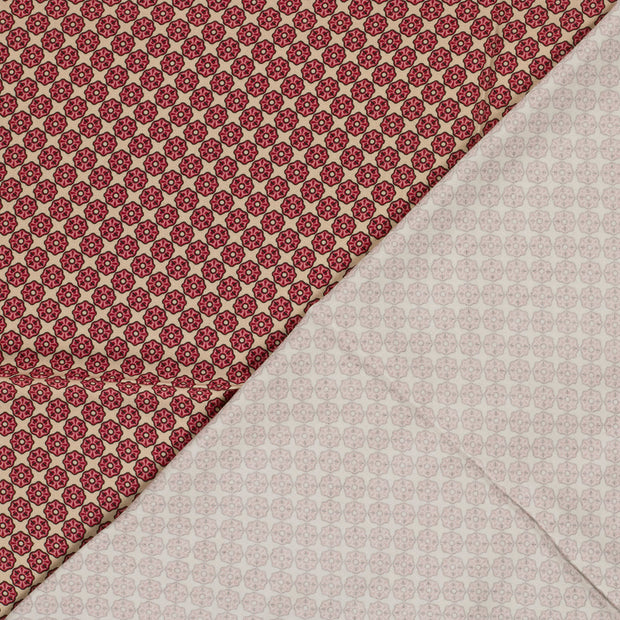 Viscose Satin fabrik Abstrakt bedruckt 
