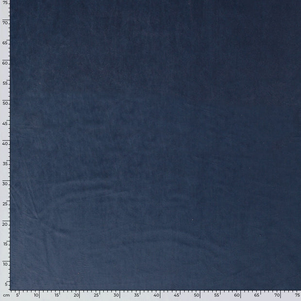 Velours tissu Unicolore Indigo