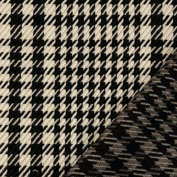 Bouclé tissu Pied-de-Poule fil teint 
