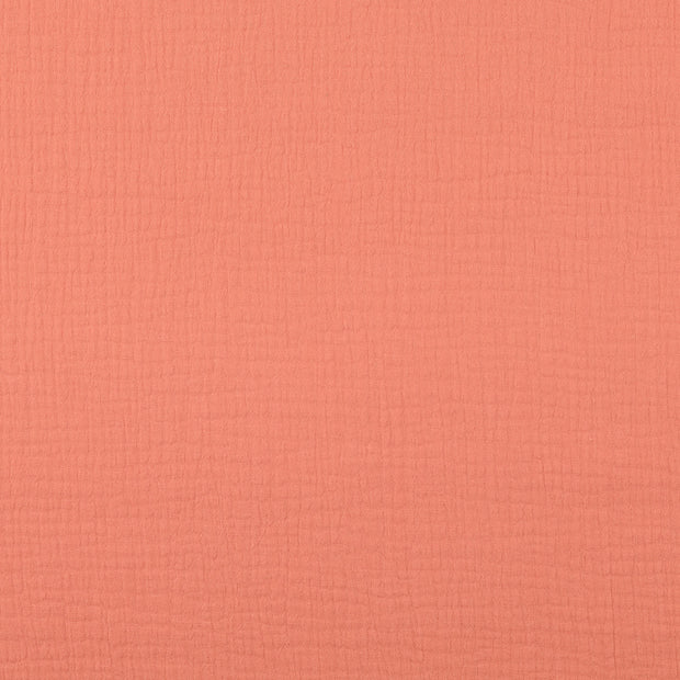 Muslin fabric Unicolour salmon