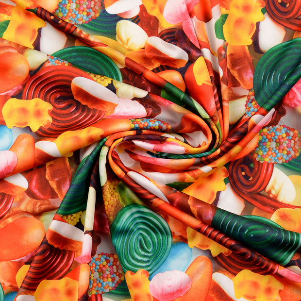 Jersey de Polyester tissu multicolore 