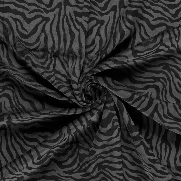 Nicky velours fabric Dark Grey 