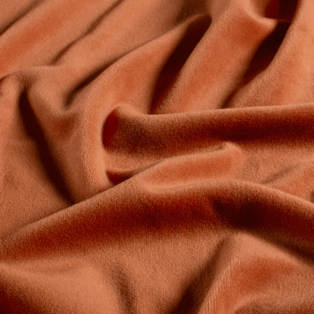 Supersoft Velvet fabric Unicolour Brique