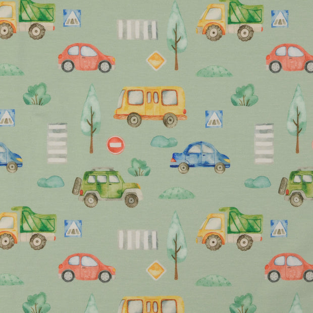 Jersey de Coton tissu tracteurs 