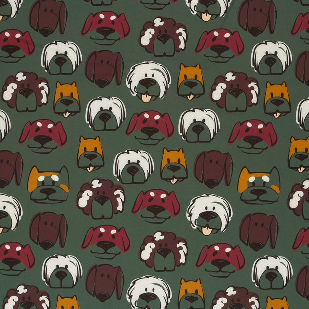 Softshell fabric Dark Green soft 