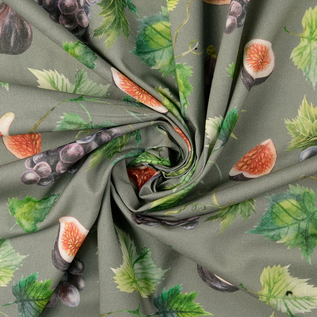 Cretonne tissu Gris 