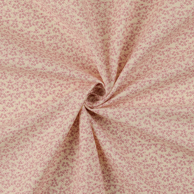 Cotton Poplin fabric Old Pink 